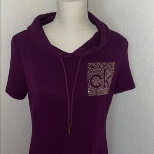 Calvin Klein Dark wine/Purple Mini Dress